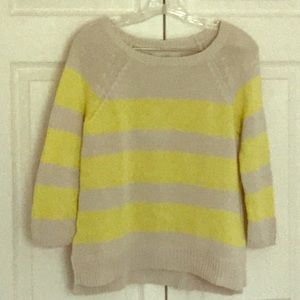 Light weight striped cotton LOFT sweater, size M